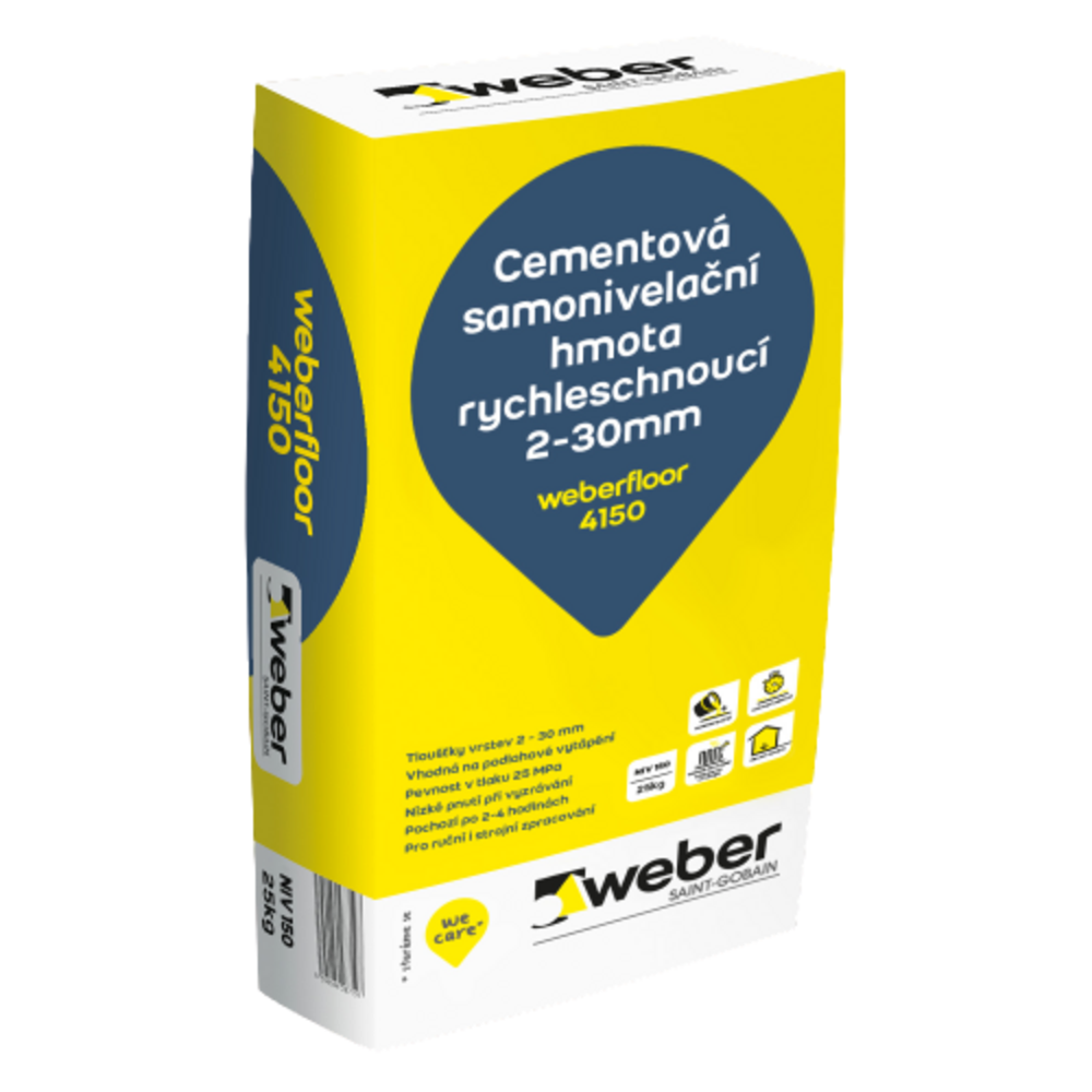 weberfloor 4150 - Samonivelizačná rýchlotuhnúca modifikovaná podlahová hmota